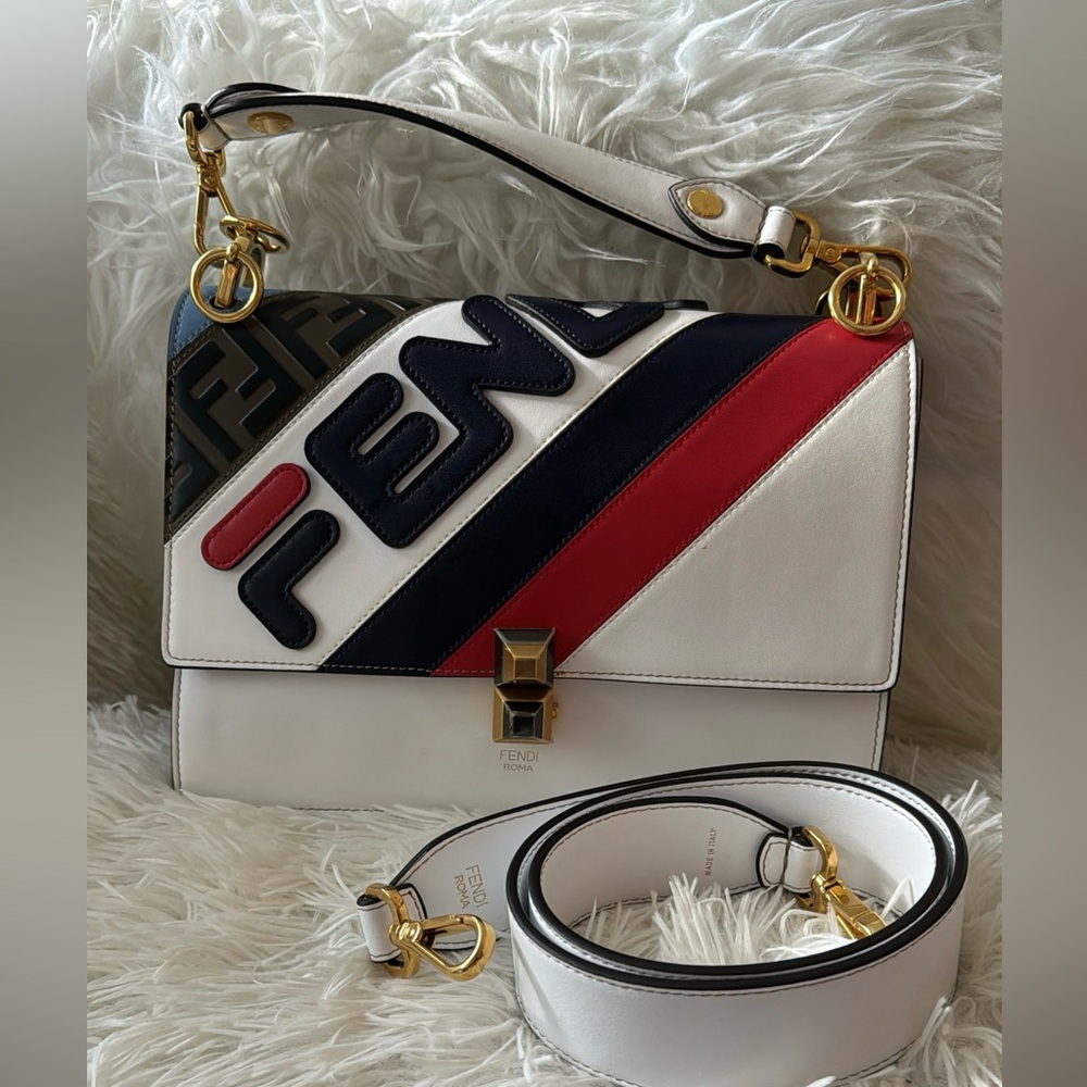 Fendi X Fila Kan Mania Logo Satchel handbag